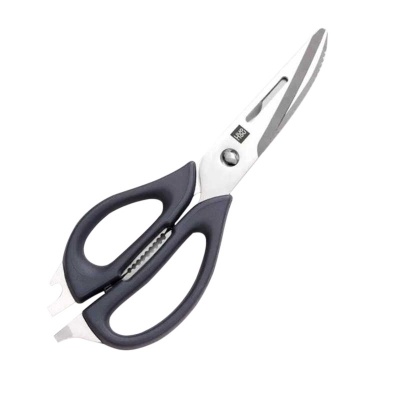 Ножницы Huo Hou Hot Kitchen Scissors, кухонные, 22.7 см, черный