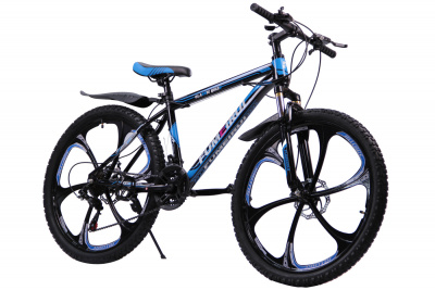Горный велосипед на литых дисках TrioBlade FUMEIRUI 26", 24 скоростей, синий (1224)