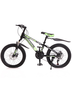 Подростковый горный (MTB) велосипед Trioblade 20" (3002) Черно-Зеленый