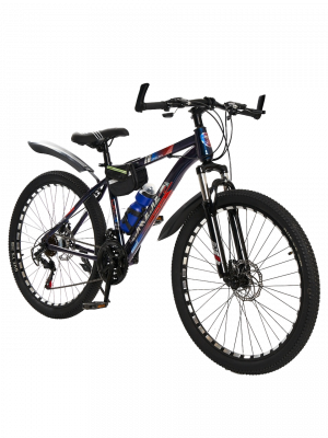 Горно-Городской велосипед New Bike, Взрослый 16 рама, 26 колеса, Сини-Оранжевый