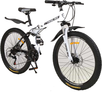 Складной горный велосипед TrioBlade SpeedMax 26", 21 скоростей, белый (3047)