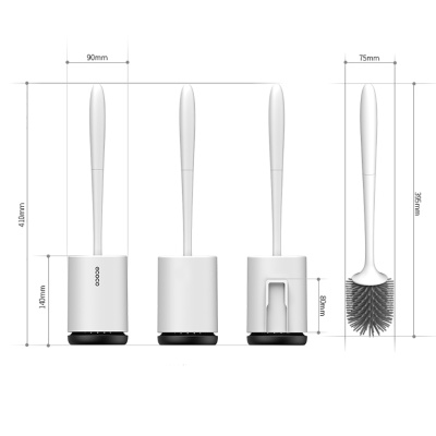 Настенный резиновый ершик для унитаза ECOCO Wall-mounted Toilet Brush (E1803, белый)