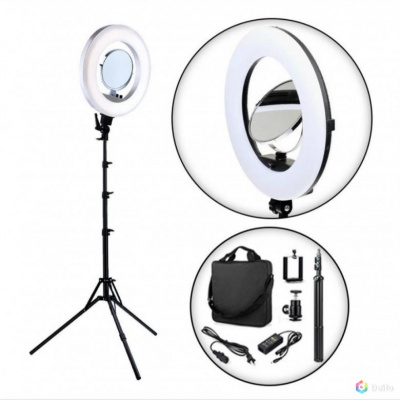 Кольцевая лампа LED Soft Ring Light LC-16-II с сумкой и штативом в комплект (Диаметр 38 см)