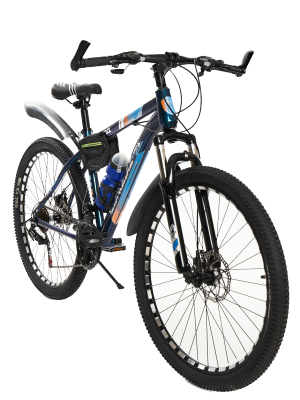 Горно-Городской велосипед New Bike, Взрослый 16 рама, 26 колеса, Темно-Синий