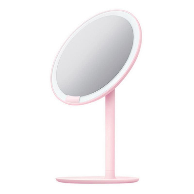 Зеркало косметическое настольное Xiaomi Amiro Lux High Color (AML004) с подсветкой розовый