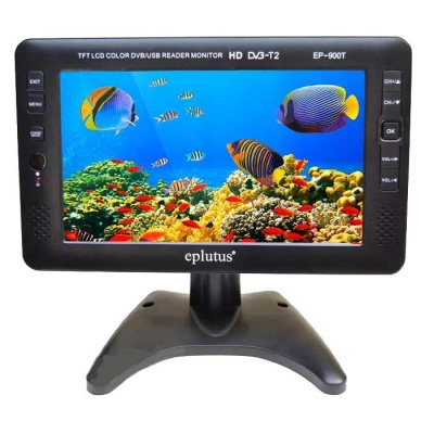 Автомобильный портативный телевизор с DVB-T2 9“ Eplutus EP-900T